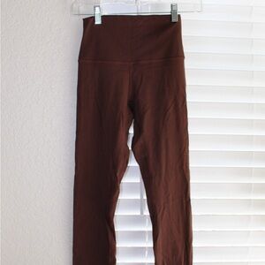 Lululemon Athletica Brown High-Waisted Leggings